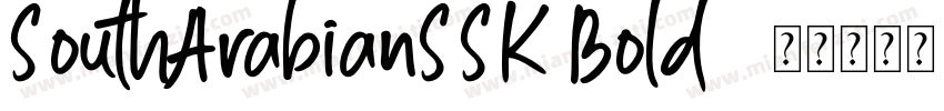 SouthArabianSSK Bold字体转换